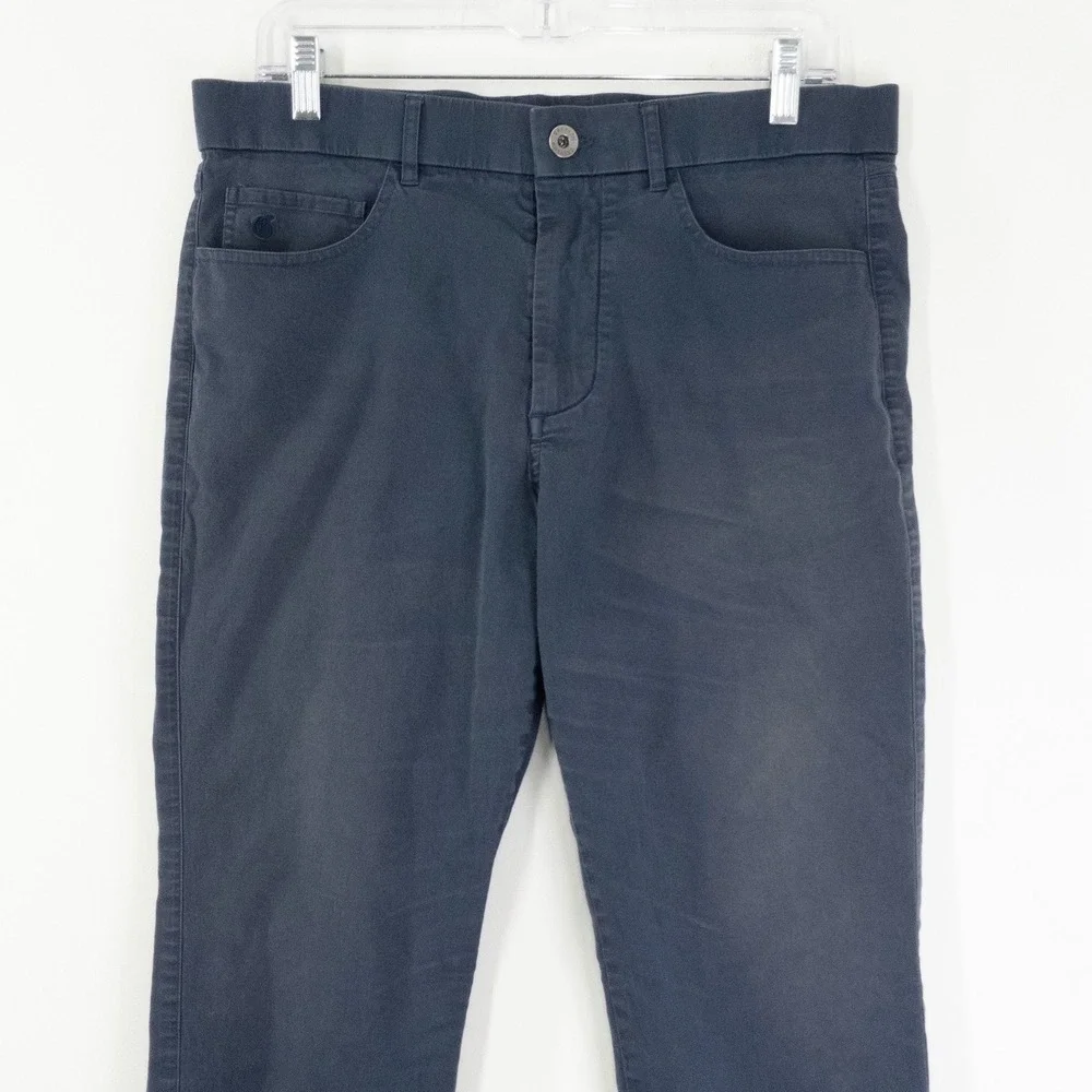 Greyson Amagansett 5 Pocket Pants Mens 33x32 Navy Blue Stretch Golf Casual